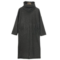 Loose Turtleneck Sweater Dress Buddha Trends