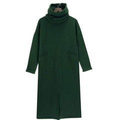 Loose Turtleneck Sweater Dress Buddha Trends