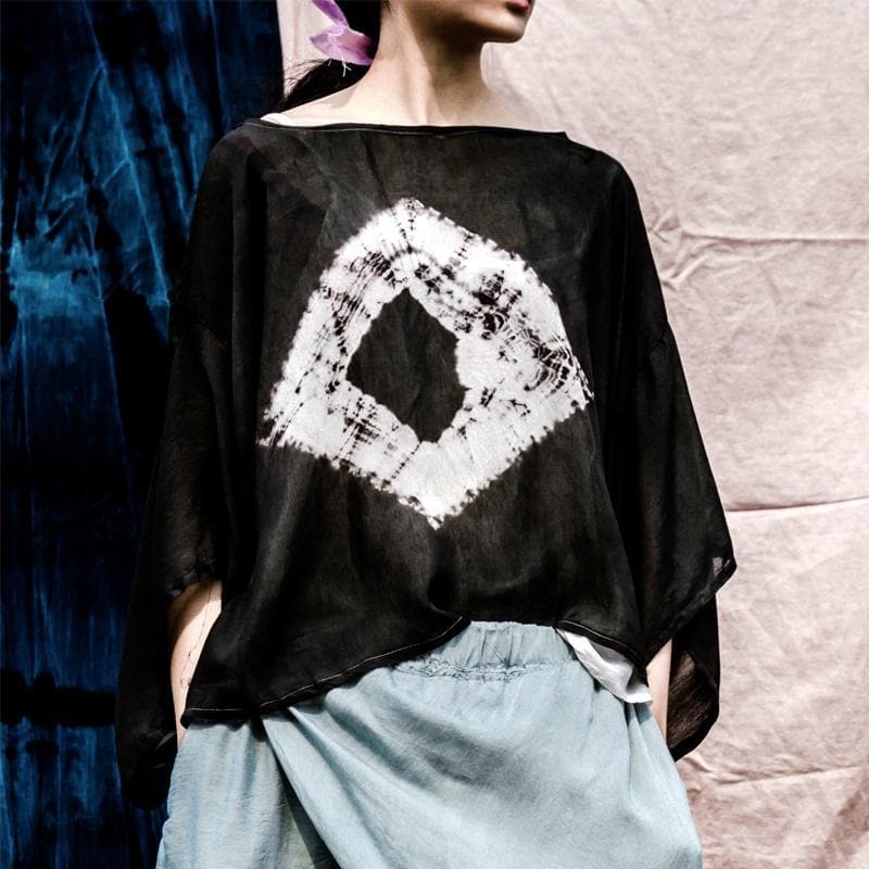 Vintage Tie Dye Loose T-Shirt | Lotus Buddha Trends
