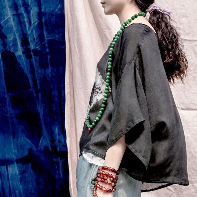 Vintage Tie Dye Loose T-Shirt | Lotus Buddha Trends