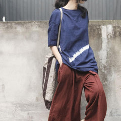 Vintage Casual Tie-Dye T-shirt | Lotus Buddha Trends