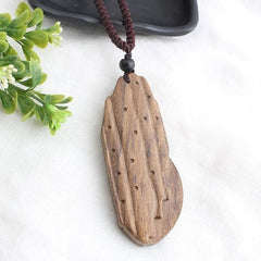 Vintage Slip Knot Sandalwood Pendant Necklace Buddha Trends