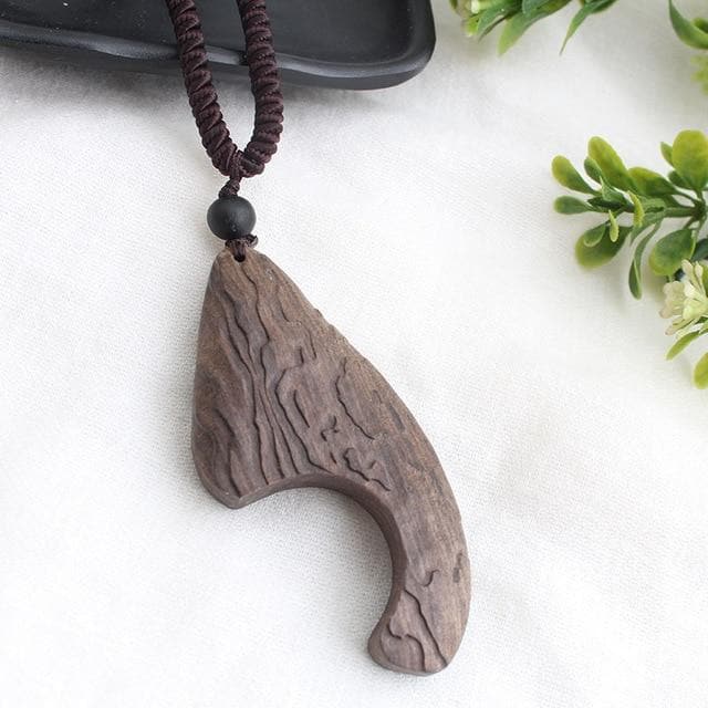 Vintage Tribes Sandalwood Pendant Necklace Buddha Trends