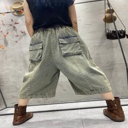 Floral Patchwork Hipster Jeans dylinoshop