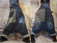 Street Style Baggy Denim Harem Pants Buddha Trends
