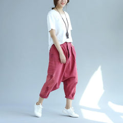 Vintage Distressed Denim Harem Pants Buddha Trends