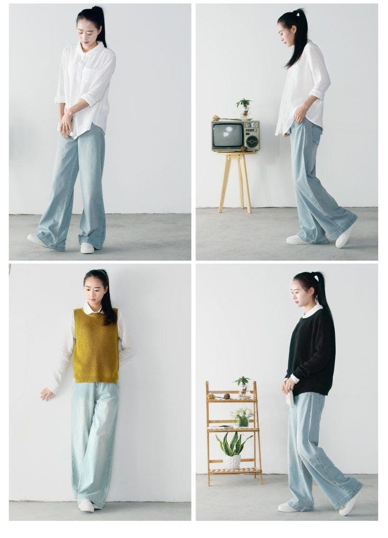 Wide Leg Bell Bottom Jeans Buddha Trends