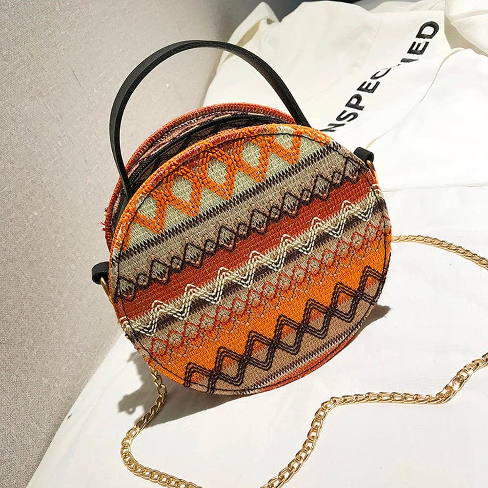 Round Rattan Hippie Bags Buddha Trends