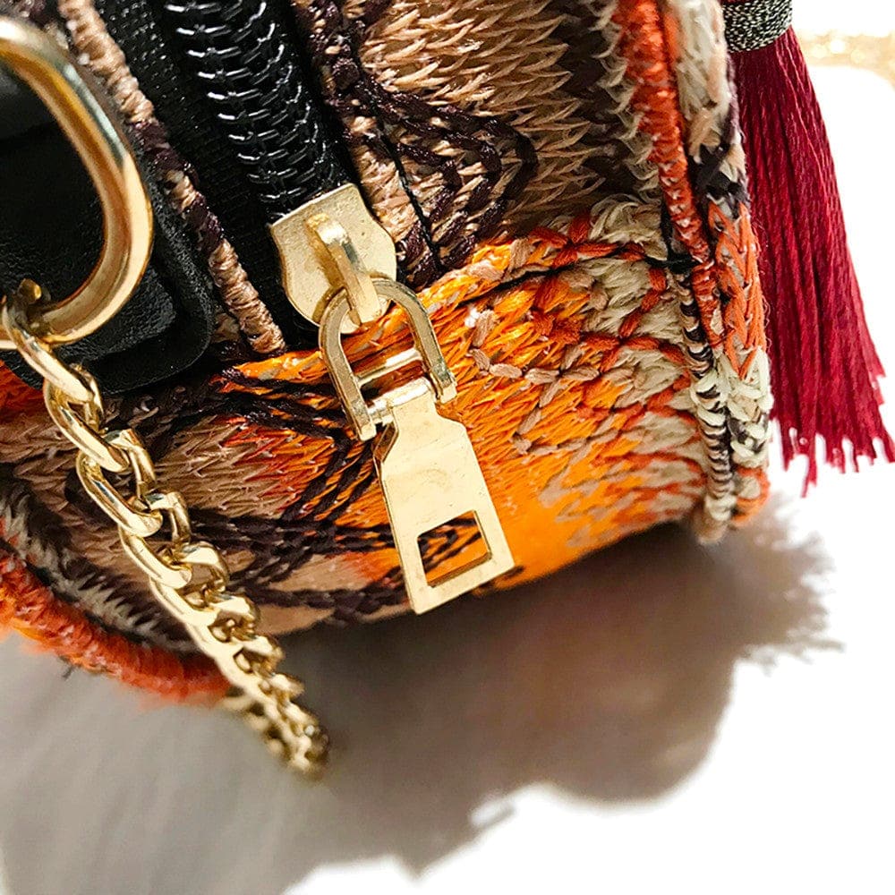Round Rattan Hippie Bags Buddha Trends