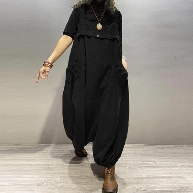 Plus Size Wide Leg Loose Overall Buddha Trends