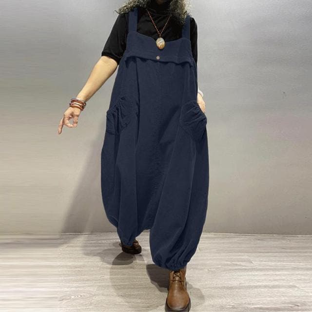 Plus Size Wide Leg Loose Overall Buddha Trends