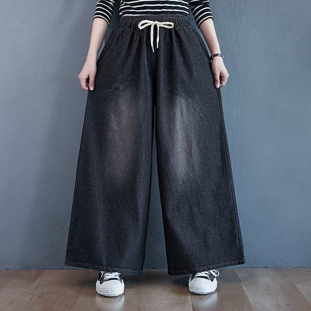 Kimmy High Waist Palazzo Jeans Buddhatrends