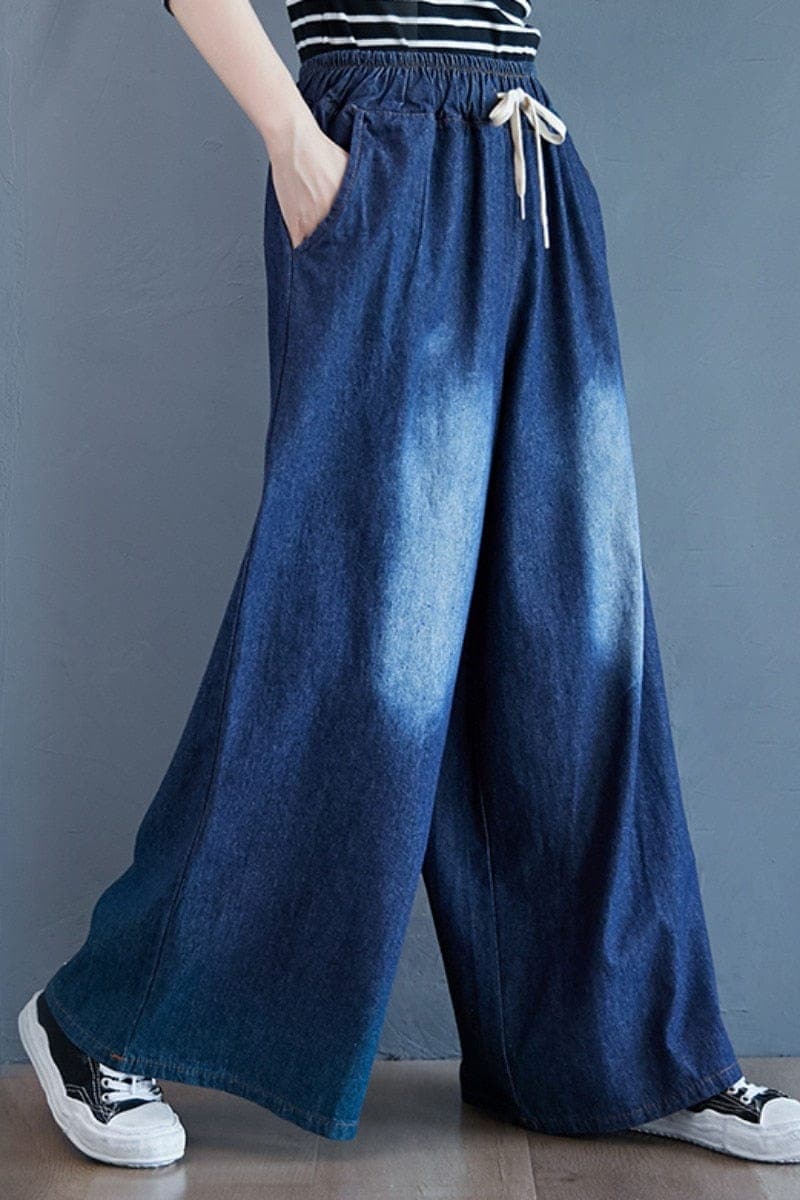 Kimmy High Waist Palazzo Jeans Buddhatrends