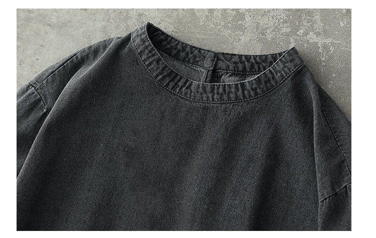 Aila Vintage Denim Shirt Buddhatrends