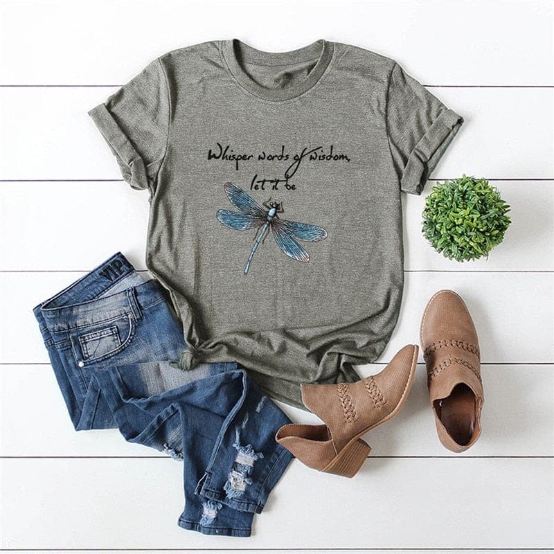 Let it Be Vintage Summer T-Shirt Buddhatrends