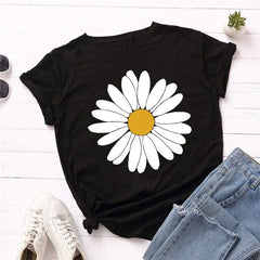 Vintage Daisy Flower Cotton Tee Buddhatrends