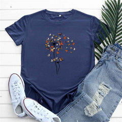 Blooming Dandelion Graphic Tee Buddhatrends