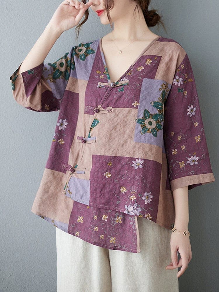 Kaly oversized  floral T-shirt Buddhatrends