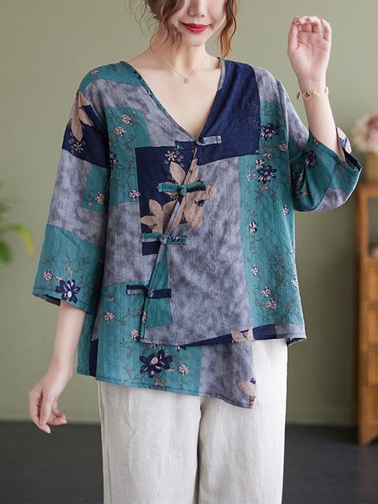 Kaly oversized  floral T-shirt Buddhatrends