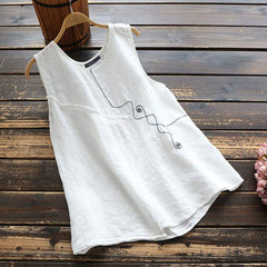 Infinity Embroidered Tank Top Buddhatrends