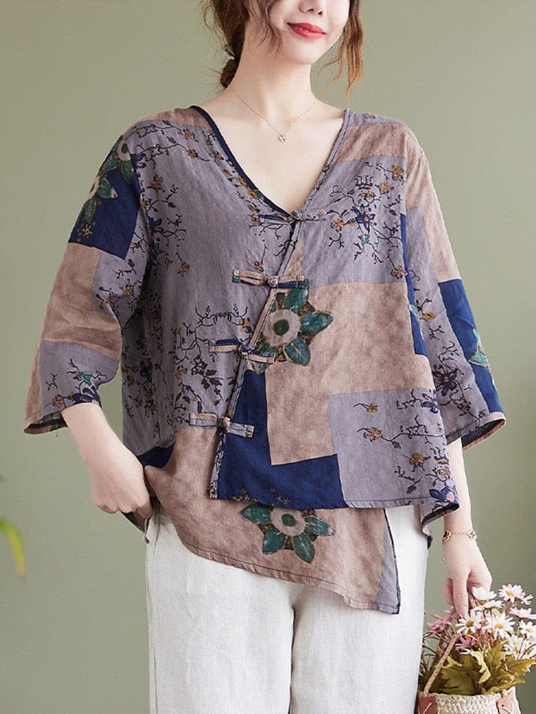 Kaly oversized  floral T-shirt Buddhatrends