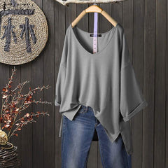 Makenna Oversized Long Sleeve T-Shirt Buddhatrends
