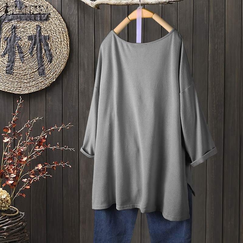 Makenna Oversized Long Sleeve T-Shirt Buddhatrends