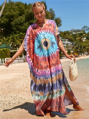 Ajna Chakra Eye Tie-Dye Dress Buddhatrends