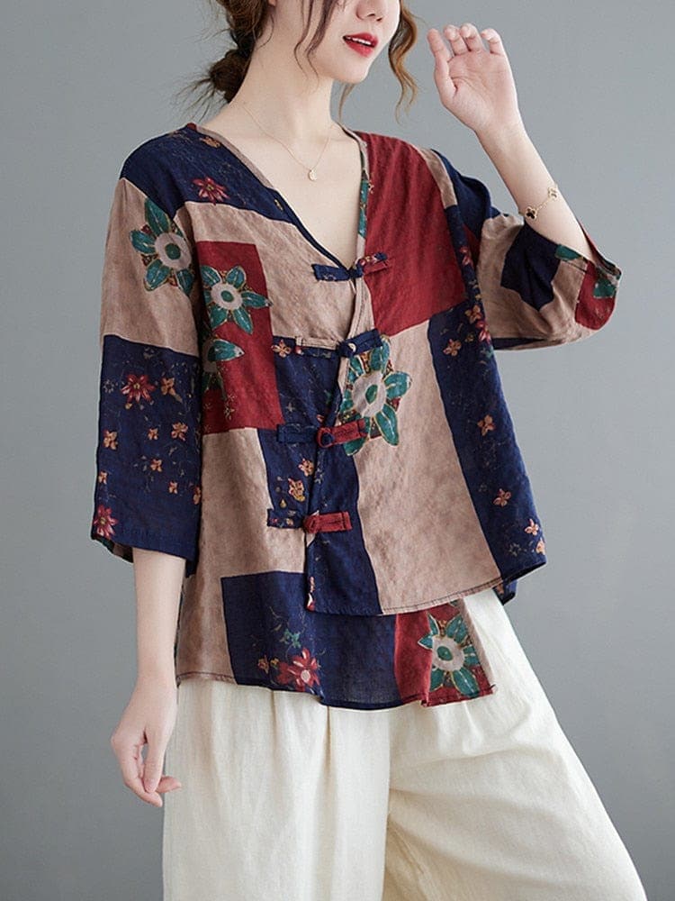 Kaly oversized  floral T-shirt Buddhatrends