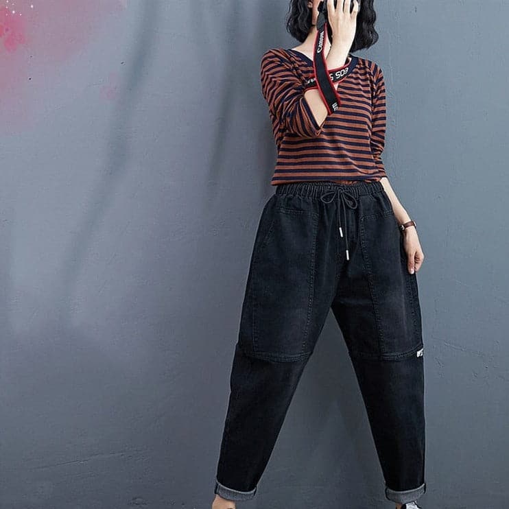 Oversized Black Hipster Jeans Buddhatrends