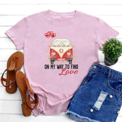 On My Way To Find Love Hippie T-Shirt Buddhatrends