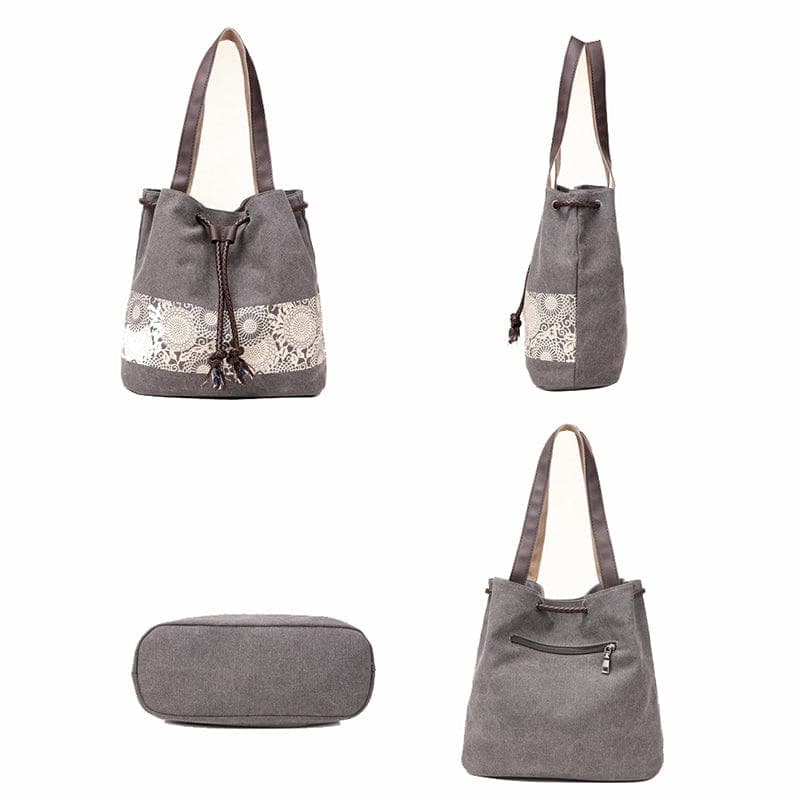 Bohemia Drawstring Canvas Bags Buddhatrends