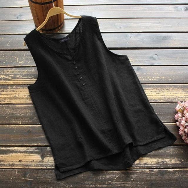 Plus Size Oversized Solid Tank Top Buddhatrends