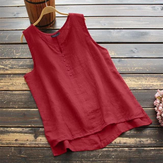 Plus Size Oversized Solid Tank Top Buddhatrends