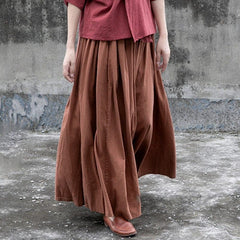 Donatella Long Vintage Maxi Skirt | Lotus Buddhatrends