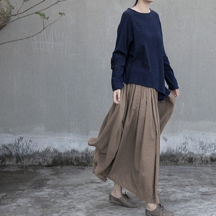 Donatella Long Vintage Maxi Skirt | Lotus Buddhatrends