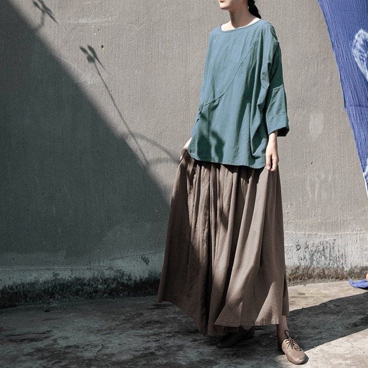 Donatella Long Vintage Maxi Skirt | Lotus Buddhatrends