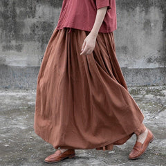 Donatella Long Vintage Maxi Skirt | Lotus Buddhatrends
