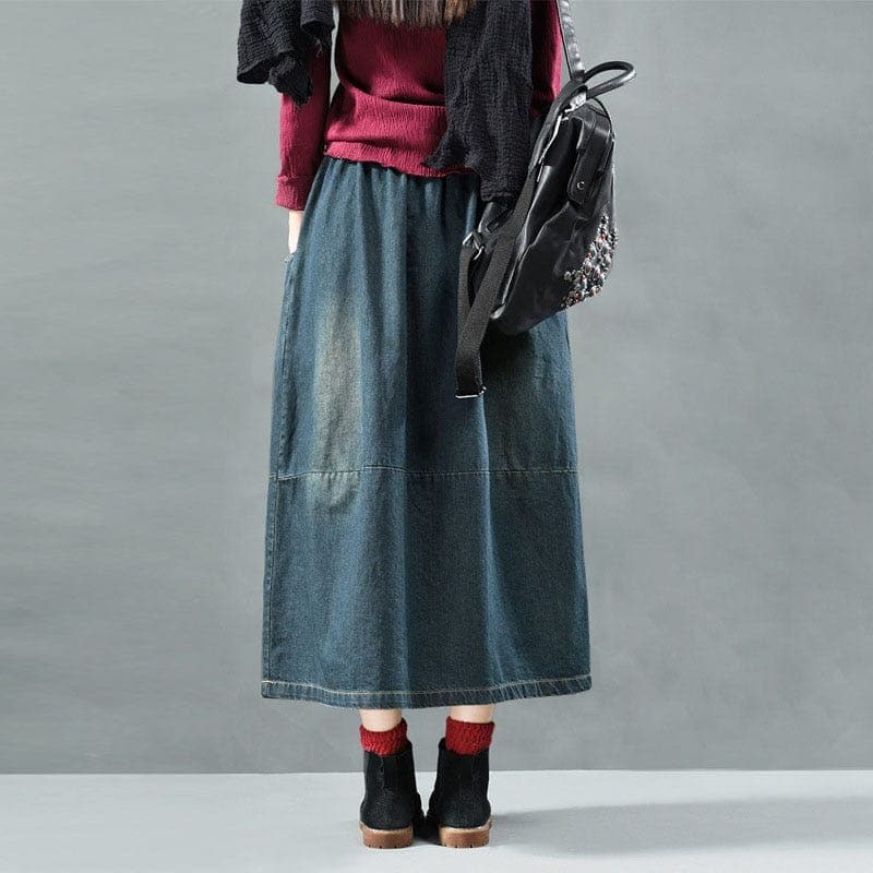 Yuu Vintage Denim Skirt Buddhatrends