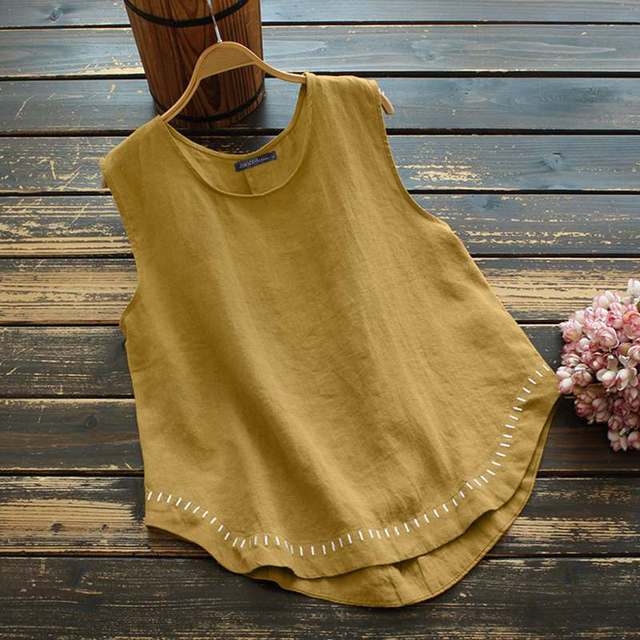Milena Asymmetrical Tank Top Buddhatrends