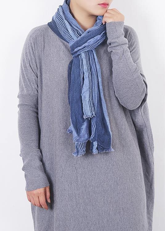 fall new design blue women patchwork scarves grid  cashmere scarf AM-SCF191107