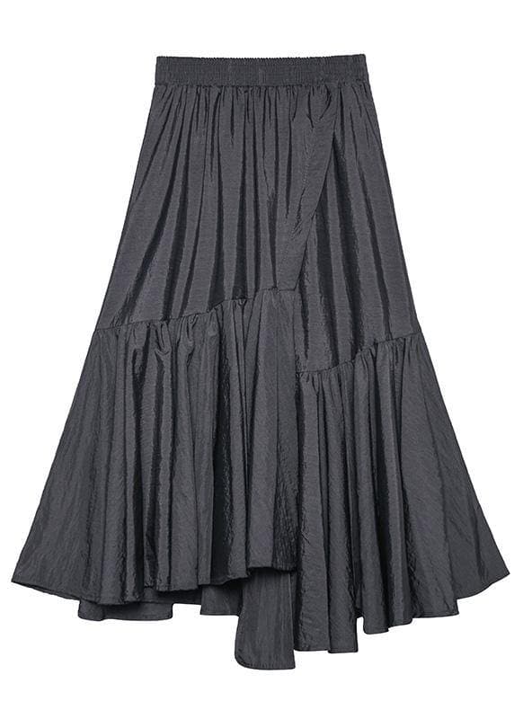 fashion asymmetric women skirts elastic waist ruffles skirts AT-SKTS200120