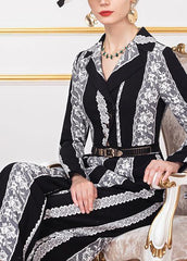 new striped vintage jumpsuit pants  women wild long sleeve jumpsuit dylinoshop