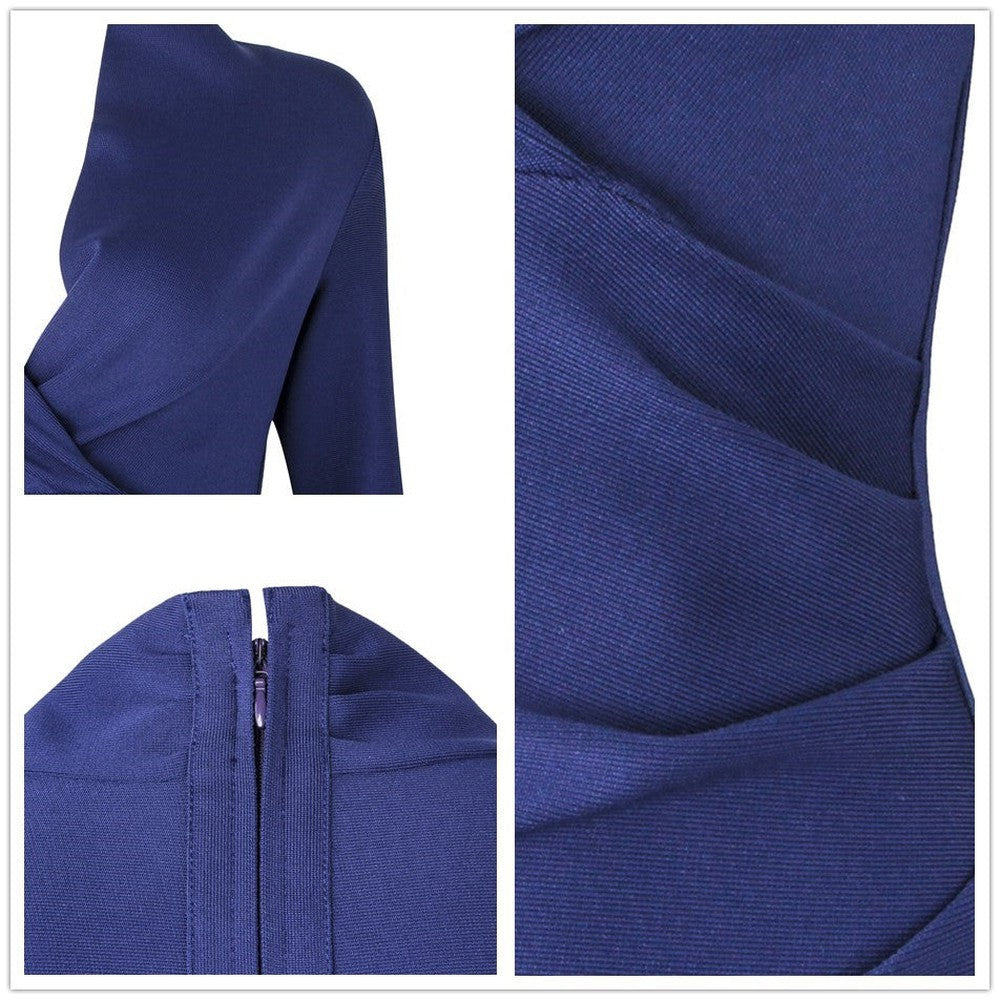Women Bandage Full Sleeves Vestidos Bodycon Dress dylinoshop