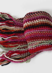 red winter women warm scarf National style knit scarves AM-SCF191107