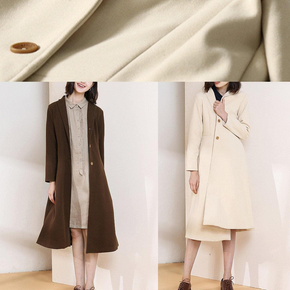 Fine spring coats women blouses nude Plus Size Clothing coat TCT200111