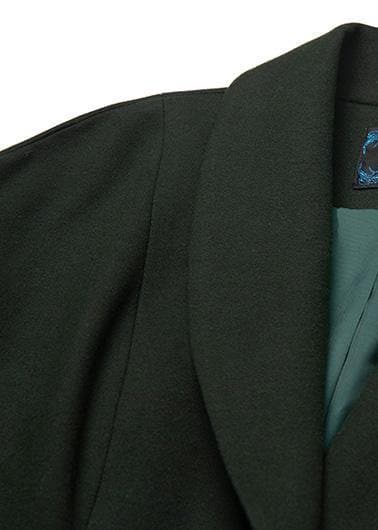 fine Loose fitting long coat  coat aymy green wild Woolen Coats TCT191211