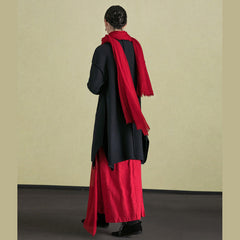 fine black woolen outwear plus size long sleeve Jackets & Coats embroidery women coats TCT181116