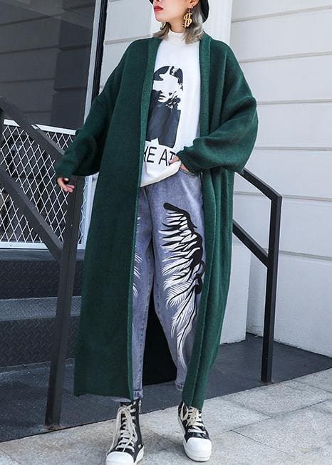 fine plus size clothing winter outwear blackish green thick Wool coats AT-NCT201014