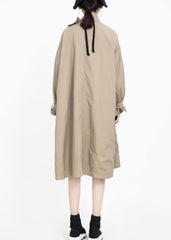 two ways to wear Fashion asymmetriccoats women khaki Midi jackets TCT191016